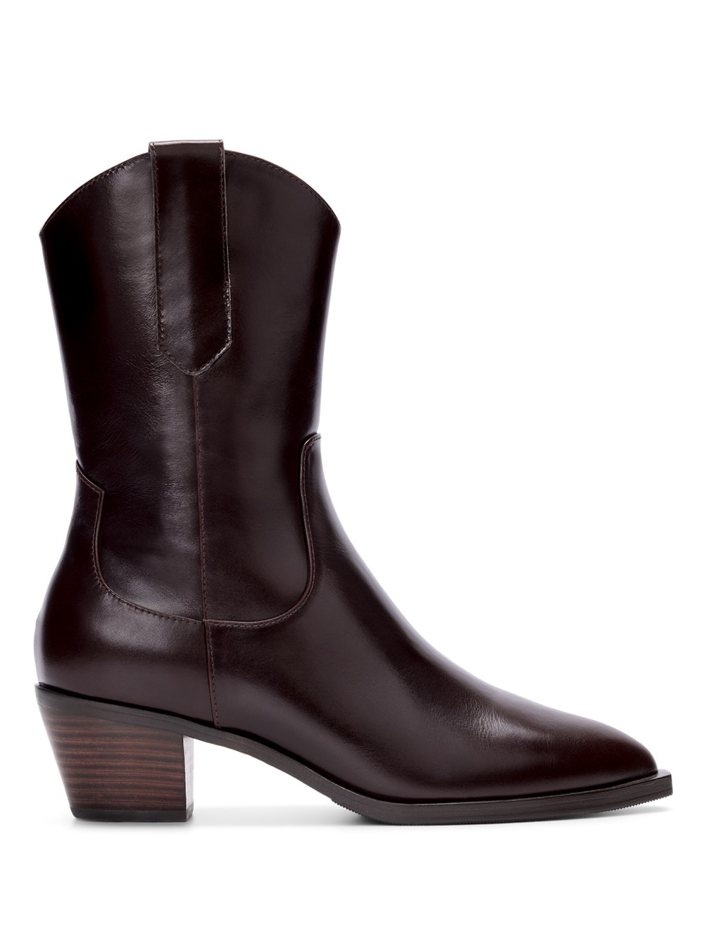 Bared Footwear Women's Burgundy Leather Mid-Calf Western Boots NWOT